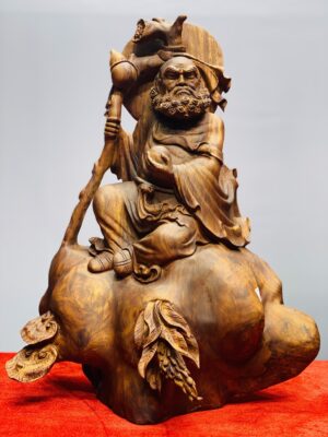 Đạt ma ngồi thiền gỗ sưa.