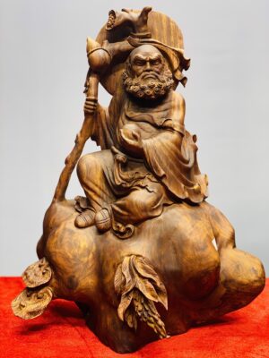 Đạt ma ngồi thiền gỗ sưa.