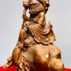 Đạt ma ngồi thiền gỗ sưa.