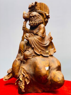 Đạt ma ngồi thiền gỗ sưa.