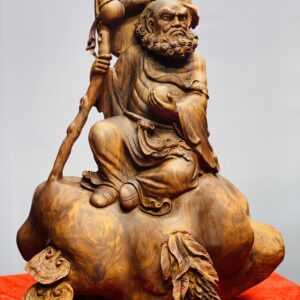 Đạt ma ngồi thiền gỗ sưa.