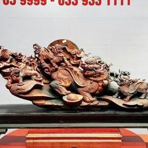 Gia đình tỳ hưu gỗ trắc