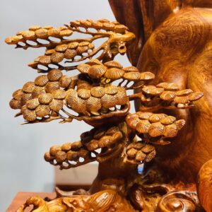 Đạt Ma múa võ gỗ hương ta.