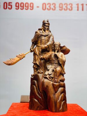 Quan Công, Khổng Minh gỗ sưa.
