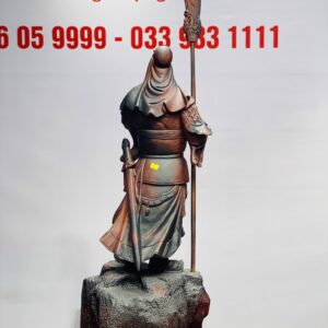 Quan Công chống đao gỗ trắc.
