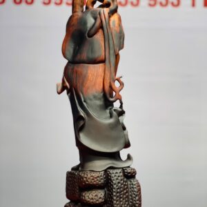 Đạt Ma khất thực gỗ trắc.