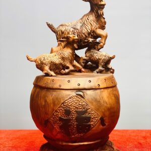 Tam dương đứng trống gỗ sưa.