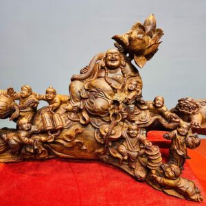 Di lặc cửu tiểu hoa sen nghê sưa.