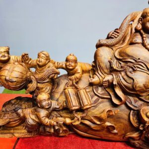 Di lặc cửu tiểu hoa sen nghê sưa.