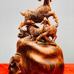 Tam dương đứng bao tiền gỗ sưa đỏ_ Mã Sp: TLV562