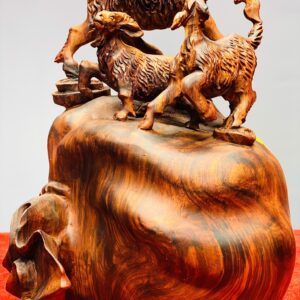 Tam dương đứng bao tiền gỗ sưa đỏ_ Mã Sp: TLV562