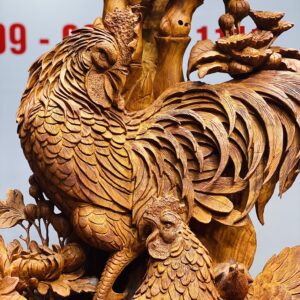 Gia đình gà gỗ hương ta.