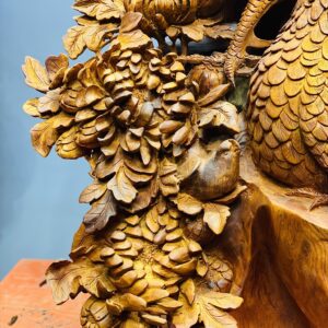 Gia đình gà gỗ hương ta.