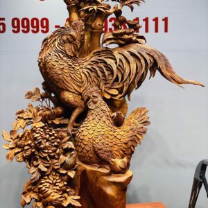 Gia đình gà gỗ hương ta.
