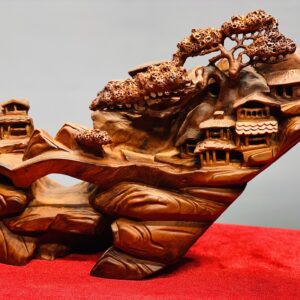 Tiểu cảnh gỗ sưa.
