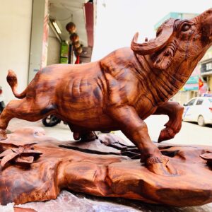 Trâu gỗ sưa.
