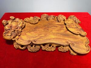 Khay Trà Di Lặc Gỗ Sưa