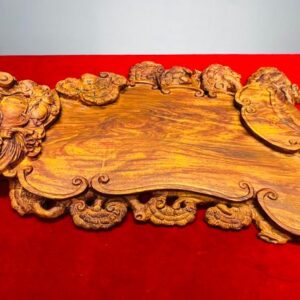 Khay Trà Di Lặc Gỗ Sưa