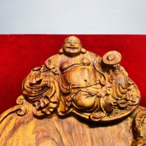 Khay Trà Di Lặc Gỗ Sưa