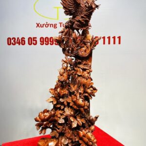 Ngũ Điểu Chầu Hoàng Gỗ Hương