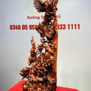 Ngũ Điểu Chầu Hoàng Gỗ Hương