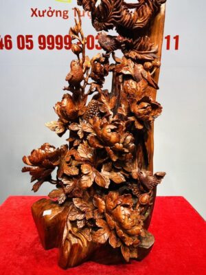Ngũ Điểu Chầu Hoàng Gỗ Hương