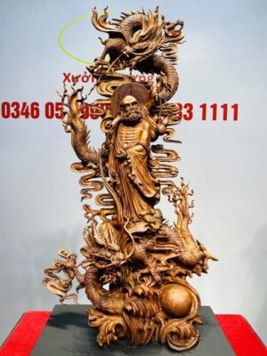 Đạt Ma Hàng Song Long Gỗ Sưa