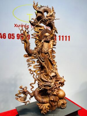 Đạt Ma Hàng Song Long Gỗ Sưa