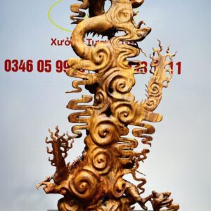 Đạt Ma Hàng Song Long Gỗ Sưa