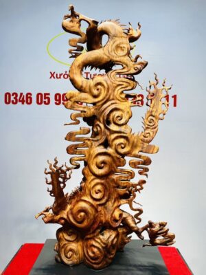 Đạt Ma Hàng Song Long Gỗ Sưa