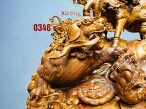 Tứ Đại Linh Thú Gỗ Nu Hương