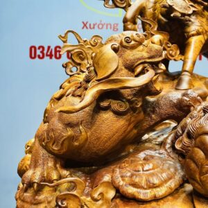 Tứ Đại Linh Thú Gỗ Nu Hương