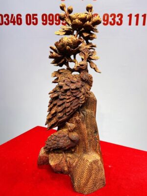 Đôi Chim Công Gỗ Sưa