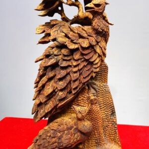 Đôi Chim Công Gỗ Sưa