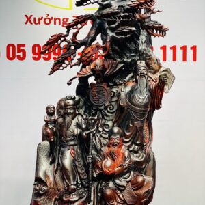 Tam Đa Phúc - Lộc - Thọ cây tùng Gỗ Trắc