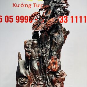 Tam Đa Phúc - Lộc - Thọ cây tùng Gỗ Trắc