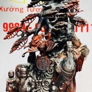 Tam Đa Phúc - Lộc - Thọ cây tùng Gỗ Trắc
