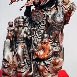 Tam Đa Phúc - Lộc - Thọ cây tùng Gỗ Trắc
