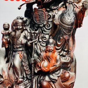 Tam Đa Phúc - Lộc - Thọ cây tùng Gỗ Trắc