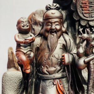 Tam Đa Phúc - Lộc - Thọ cây tùng Gỗ Trắc