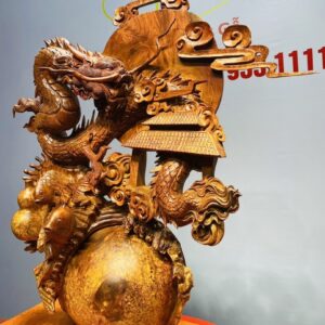 Cá Chép vượt Vũ Môn hóa Rồng Gỗ Nu Hương
