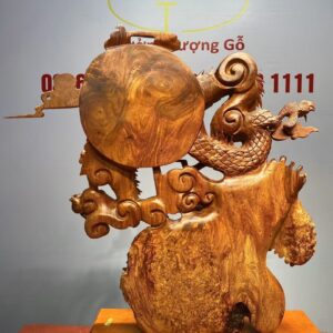 Cá Chép vượt Vũ Môn hóa Rồng Gỗ Nu Hương