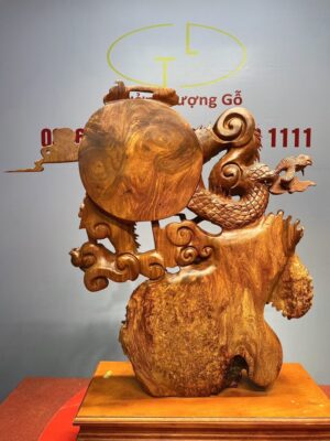 Cá Chép vượt Vũ Môn hóa Rồng Gỗ Nu Hương