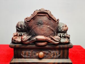Cóc Thiềm Thừ Gậy Như Ý Gỗ Trắc