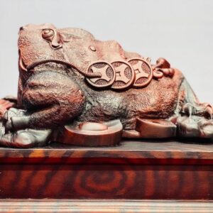 Cóc Thiềm Thừ Gậy Như Ý Gỗ Trắc