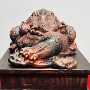 Cóc Thiềm Thừ Gậy Như Ý Gỗ Trắc