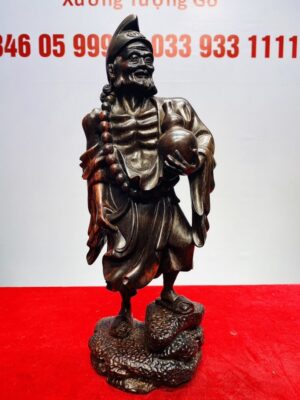 Tế Công Cầm Bình Rượu Gỗ Trắc