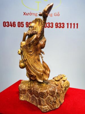 Đạt Ma Vác Nấm Linh Chi Gỗ Hương
