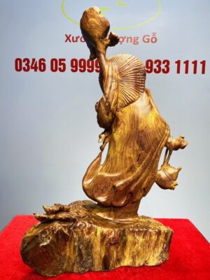 Đạt Ma Vác Nấm Linh Chi Gỗ Hương