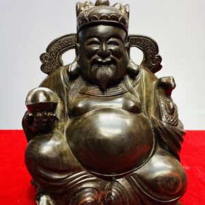 Thần Tài Ngồi Gỗ Trắc